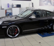 Porsche 997 GT3, Leistung 305kW/415 PS, Drehmoment 405 Nm (5500 1min) Max. U/Min. 8400